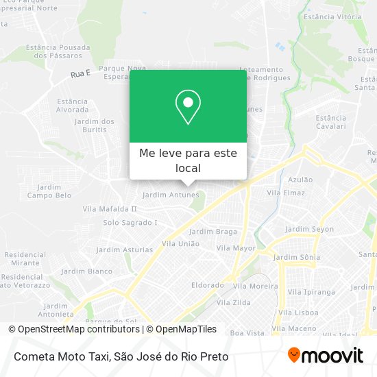 Cometa Moto Taxi mapa