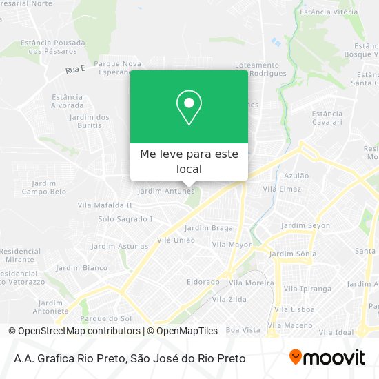 A.A. Grafica Rio Preto mapa