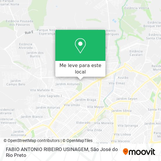 FABIO ANTONIO RIBEIRO USINAGEM mapa
