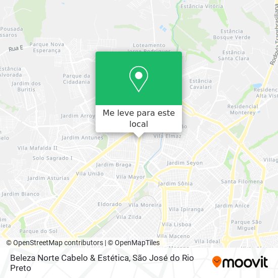 Beleza Norte Cabelo & Estética mapa