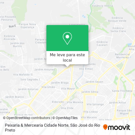 Peixaria & Mercearia Cidade Norte mapa