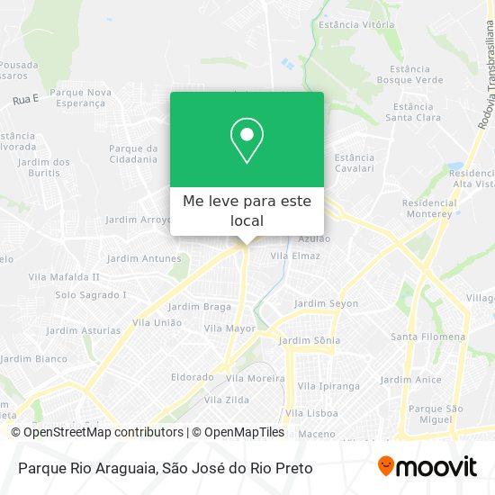 Parque Rio Araguaia mapa