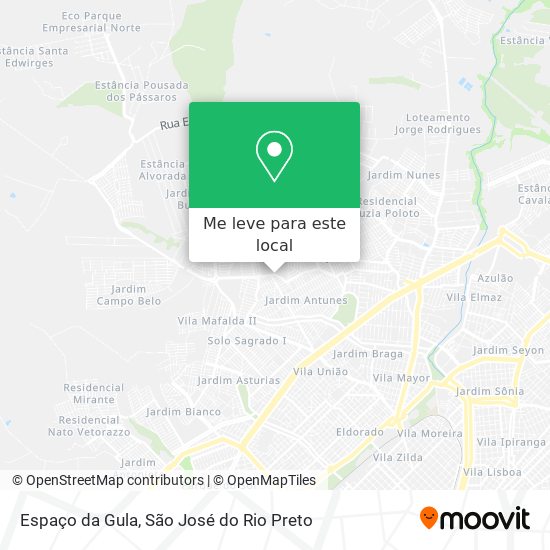 Espaço da Gula mapa