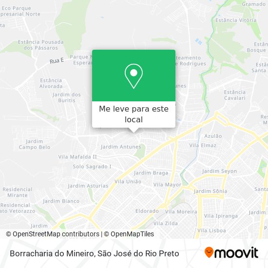 Borracharia do Mineiro mapa