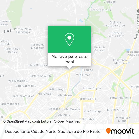 Despachante Cidade Norte mapa