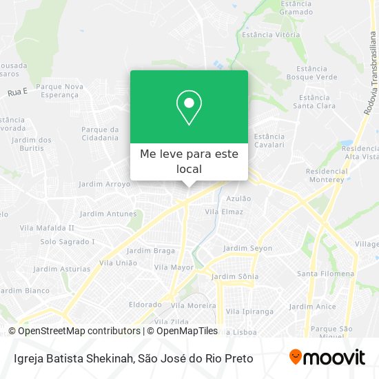 Igreja Batista Shekinah mapa