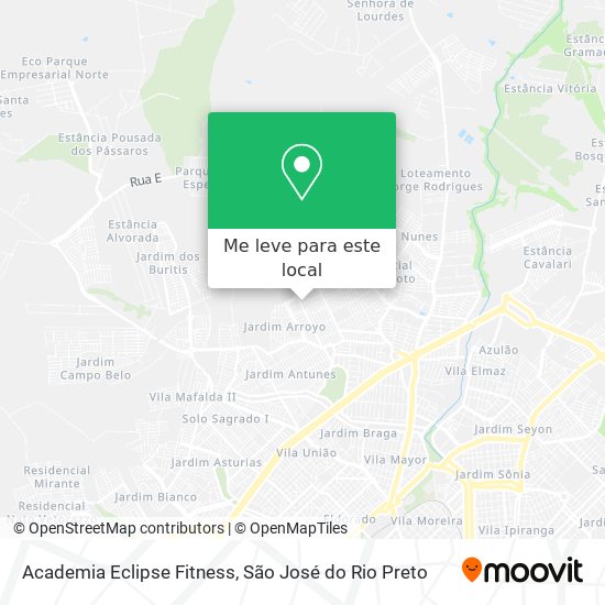 Academia Eclipse Fitness mapa