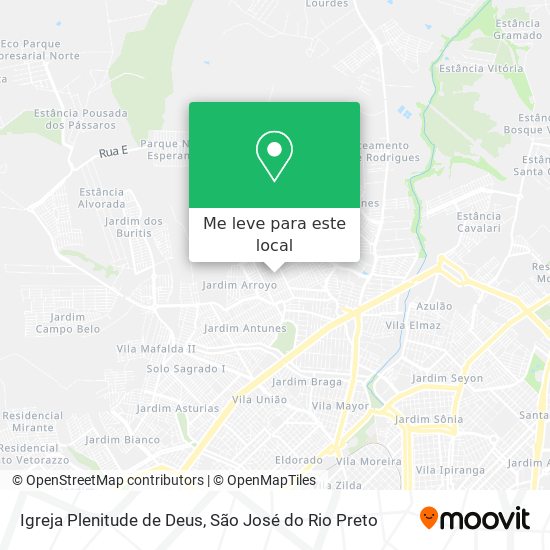 Igreja Plenitude de Deus mapa