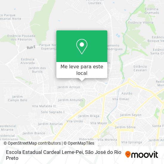 Escola Estadual Cardeal Leme-Pei mapa