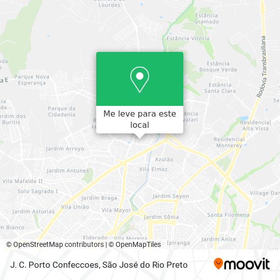 J. C. Porto Confeccoes mapa