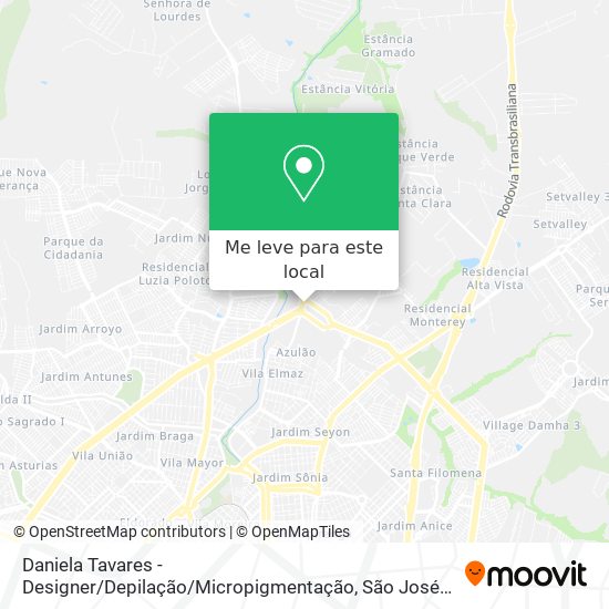 Daniela Tavares - Designer / Depilação / Micropigmentação mapa