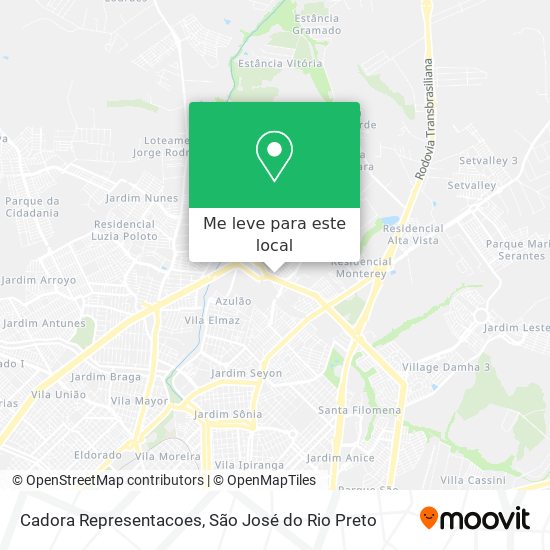 Cadora Representacoes mapa