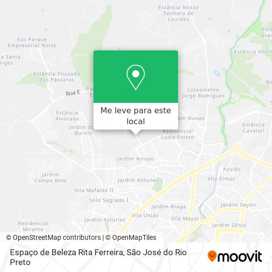 Espaço de Beleza Rita Ferreira mapa