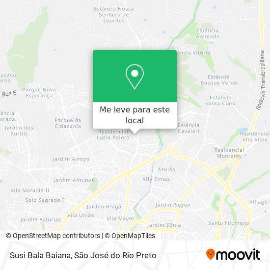 Susi Bala Baiana mapa