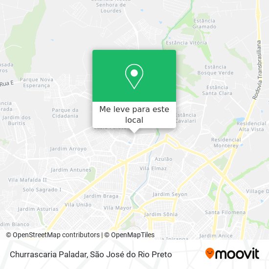 Churrascaria Paladar mapa