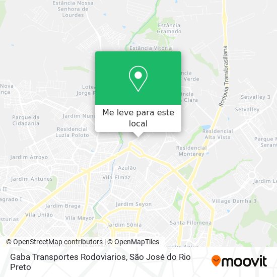 Gaba Transportes Rodoviarios mapa