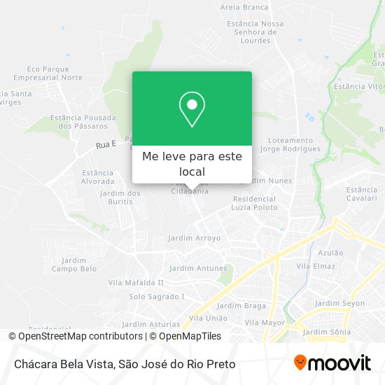 Chácara Bela Vista mapa