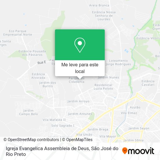Igreja Evangelica Assembleia de Deus mapa