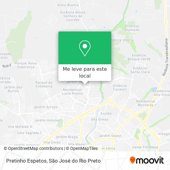 Pretinho Espetos mapa