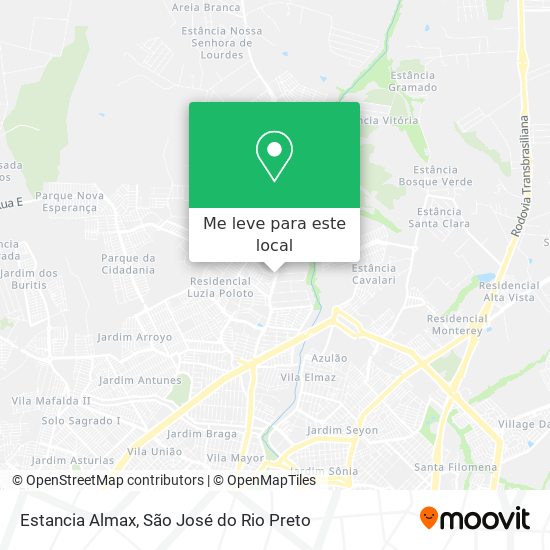 Estancia Almax mapa