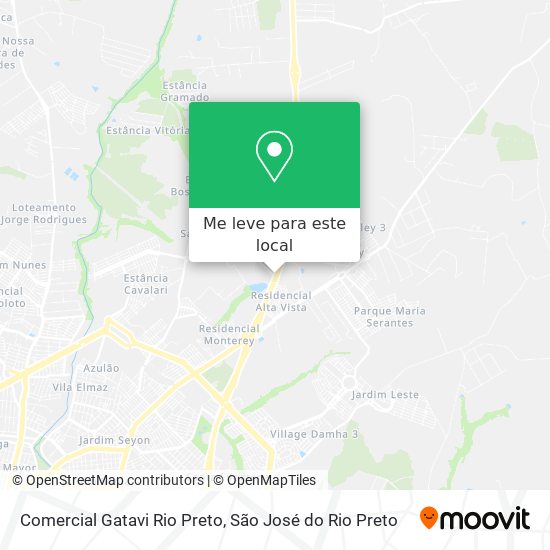 Comercial Gatavi Rio Preto mapa