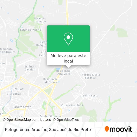 Refrigerantes Arco Íris mapa