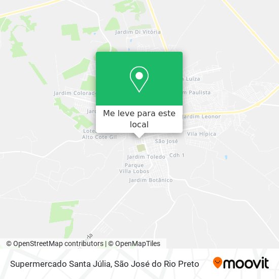 Supermercado Santa Júlia mapa