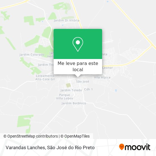 Varandas Lanches mapa