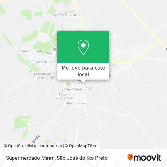Supermercado Mirim mapa