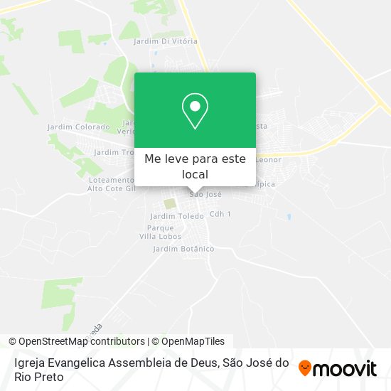 Igreja Evangelica Assembleia de Deus mapa