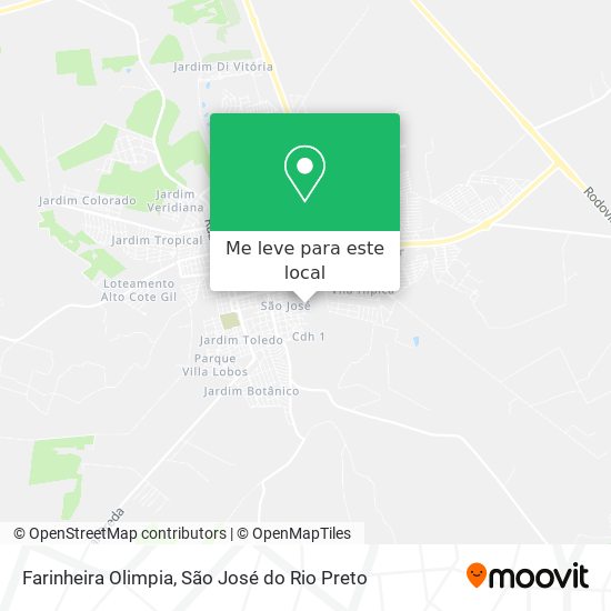 Farinheira Olimpia mapa