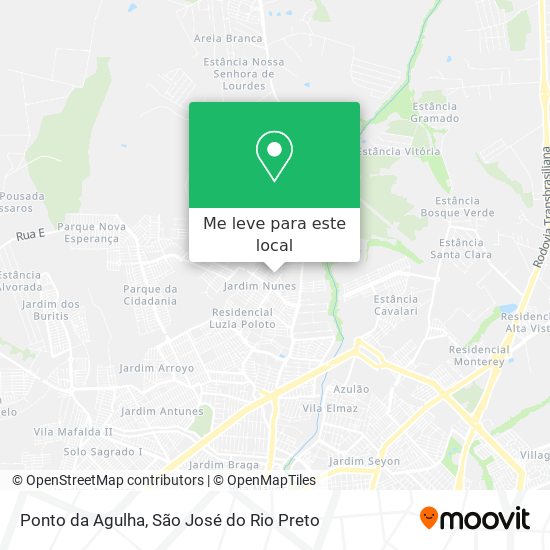 Ponto da Agulha mapa