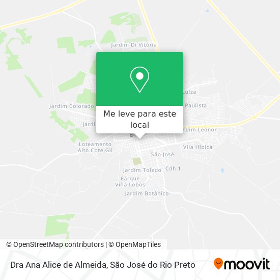 Dra Ana Alice de Almeida mapa