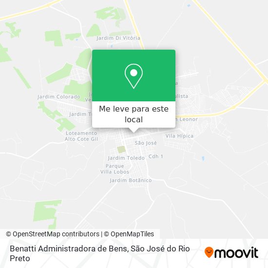 Benatti Administradora de Bens mapa