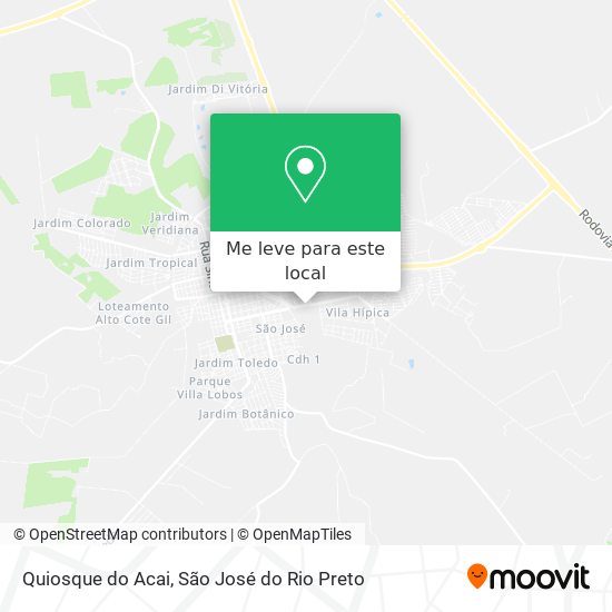 Quiosque do Acai mapa