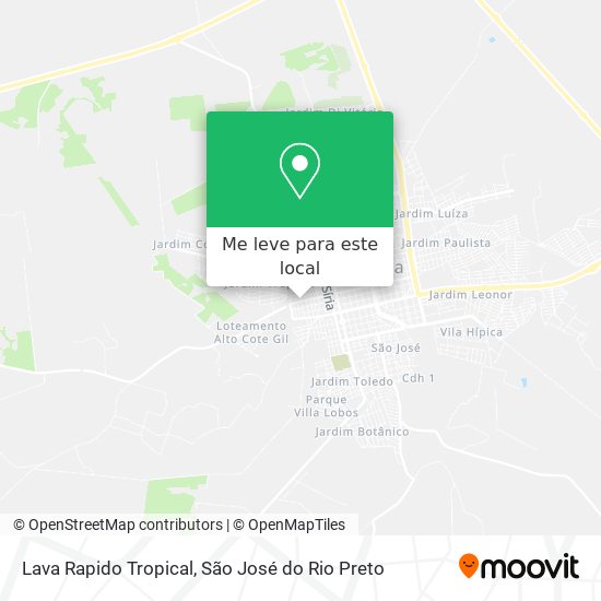 Lava Rapido Tropical mapa