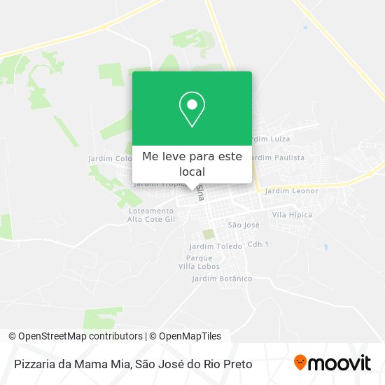 Pizzaria da Mama Mia mapa