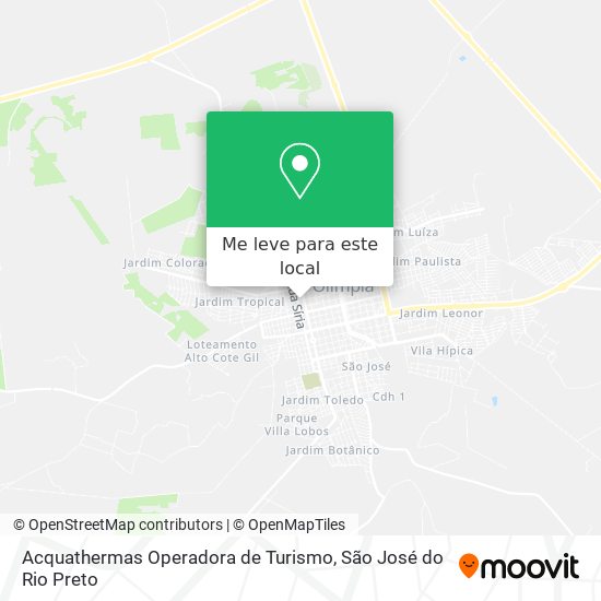 Acquathermas Operadora de Turismo mapa