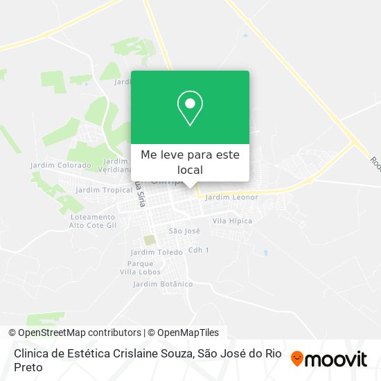 Clinica de Estética Crislaine Souza mapa