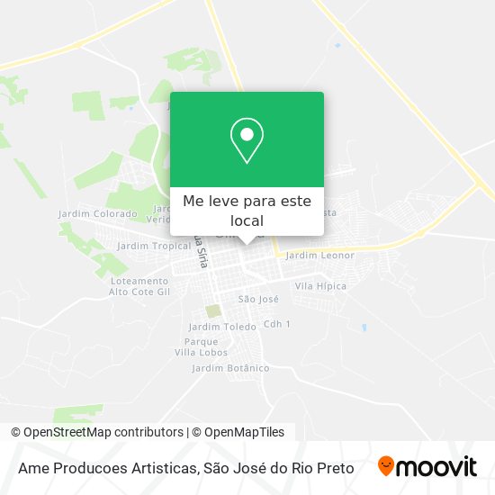 Ame Producoes Artisticas mapa