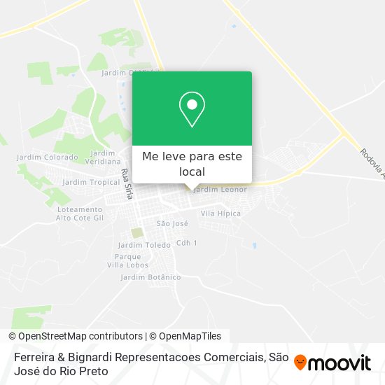 Ferreira & Bignardi Representacoes Comerciais mapa