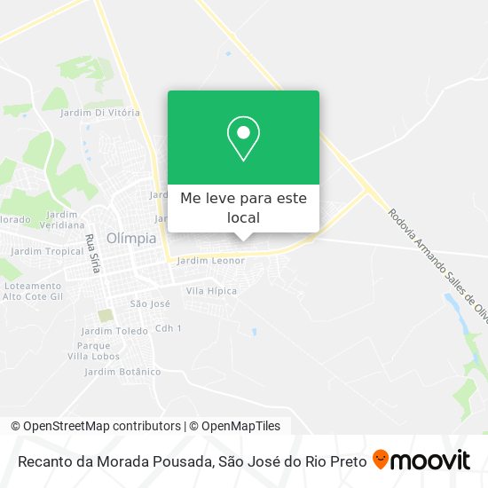Recanto da Morada Pousada mapa