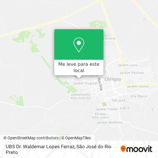 UBS Dr. Waldemar Lopes Ferraz mapa