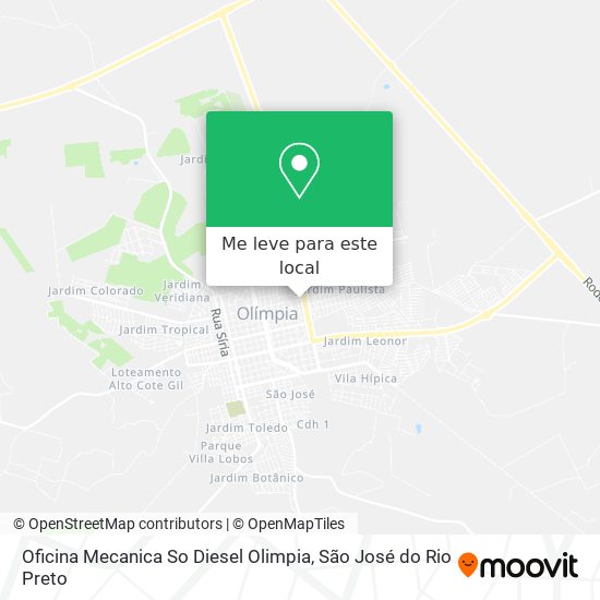 Oficina Mecanica So Diesel Olimpia mapa
