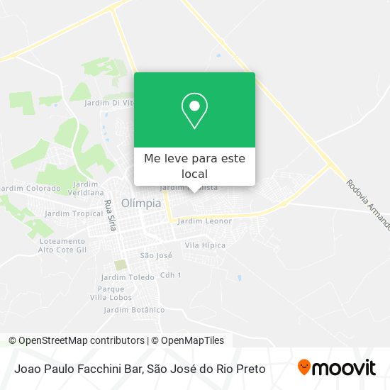 Joao Paulo Facchini Bar mapa