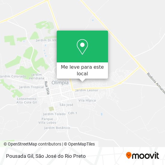Pousada Gil mapa