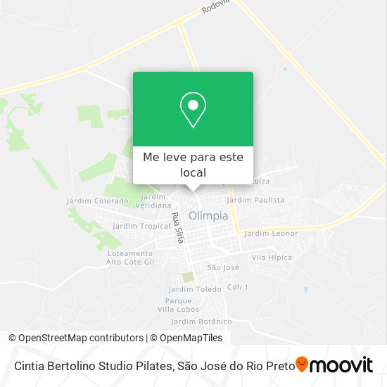 Cintia Bertolino Studio Pilates mapa