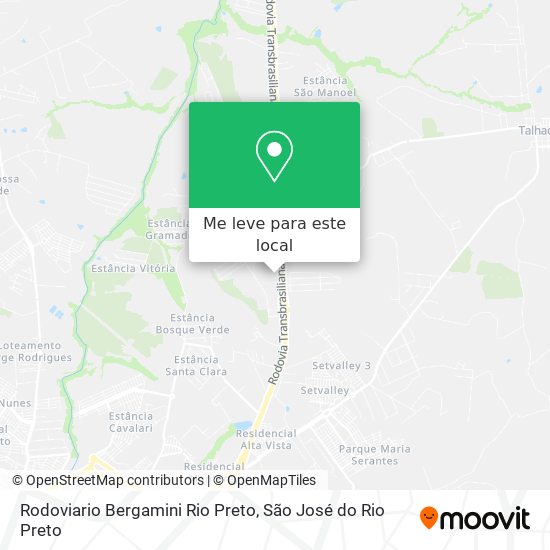 Rodoviario Bergamini Rio Preto mapa