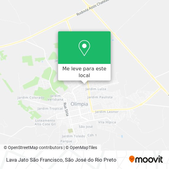 Lava Jato São Francisco mapa
