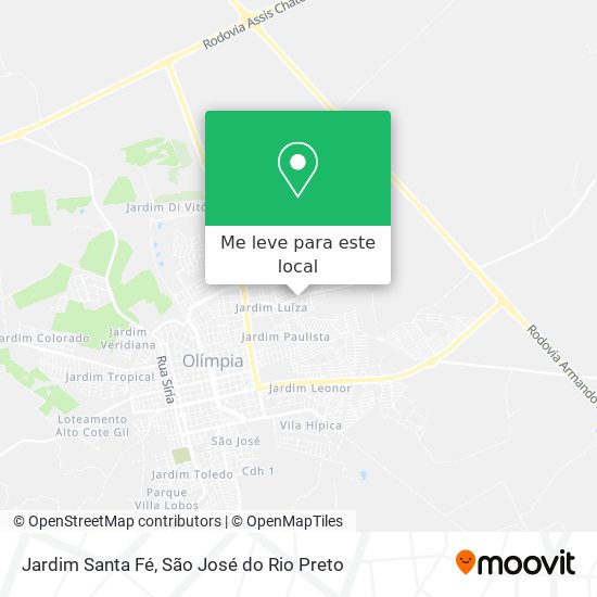 Jardim Santa Fé mapa
